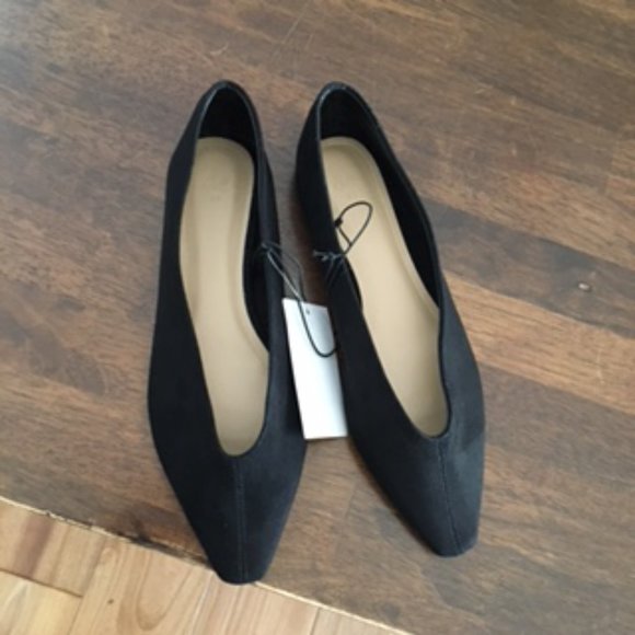 H&M black Ballet flats in faux-Suede size 37 / US 6 - Picture 3 of 10